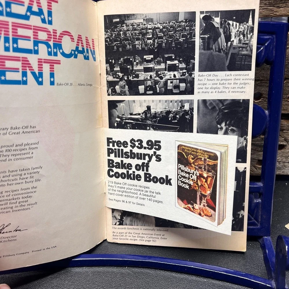 Vintage Pillsbury 20th Annual Bake Off‎ Cookbook 1969
